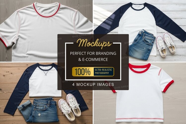 Mockup: baseball tee outfit ideas
