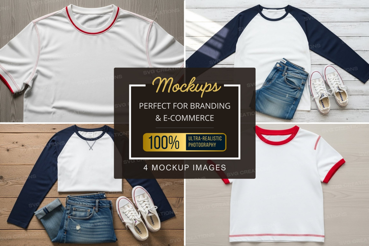 Mockup: baseball tee outfit ideas