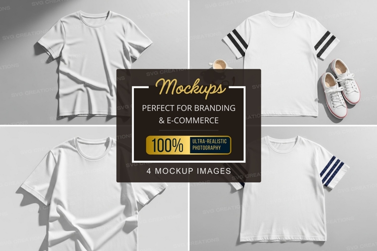 White Tshirt Mockup Image 6
