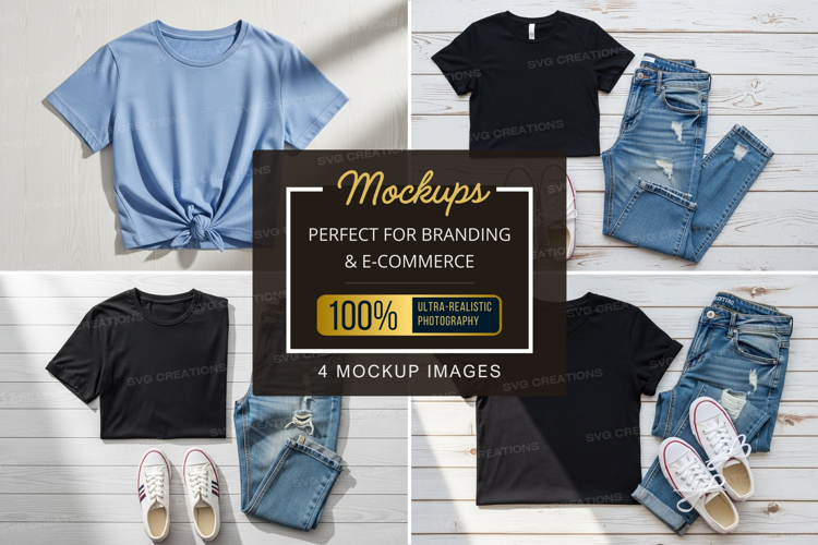 Casual outfit mockup