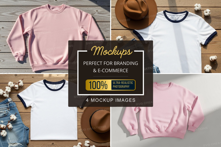 Mockup collection of casual wear