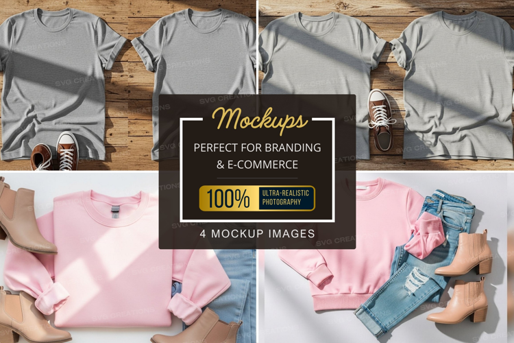 Casual outfit mockup