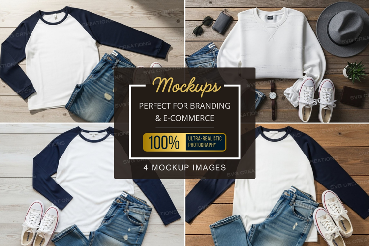 Casual outfit mockup