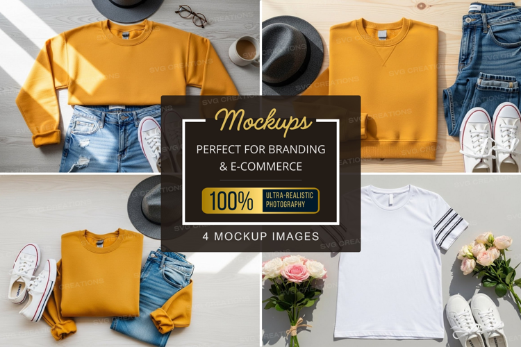 Mockup: casual summer fashion flat lay