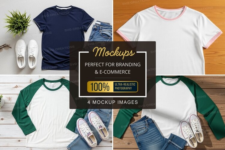 Mockup: casual t-shirt outfits example image 1