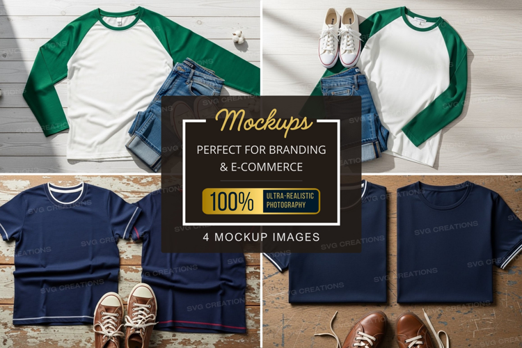 Casual outfit mockup