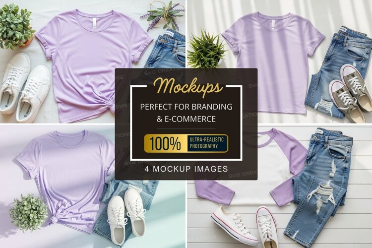 Mockup: casual summer outfits with lavender tops example image 1