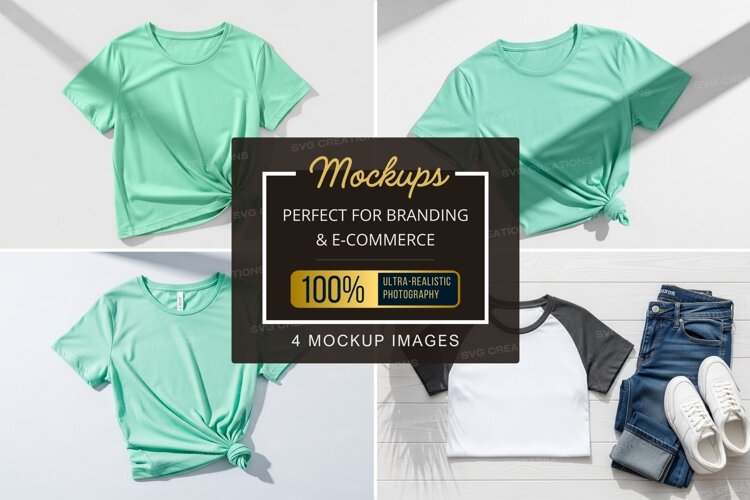 Mockup: casual summer t-shirts collection example image 1