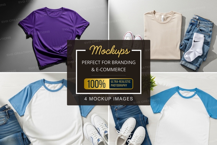 White Tshirt Mockup Image 20