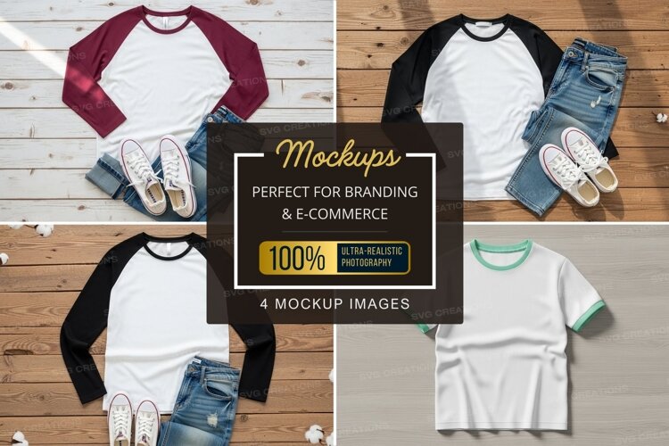 Mockup: casual outfits with t-shirts and accessories example image 1