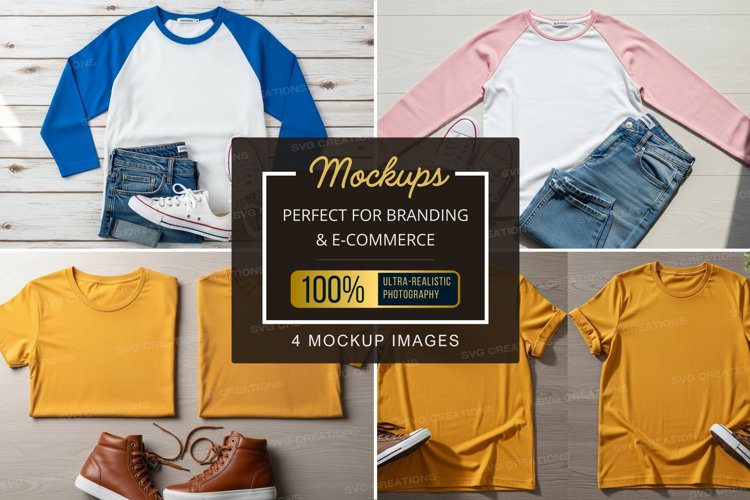 Mockup: casual outfit with t-shirts and accessories