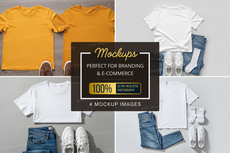 Mockup: casual outfit flat lay