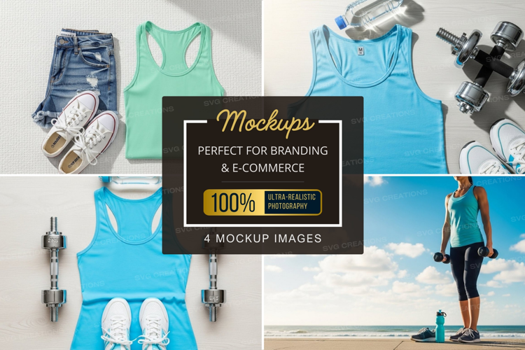 Mockup: summer workout gear