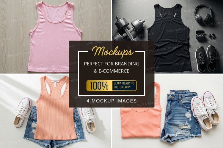 Mockup: athletic wear and accessories example image 1