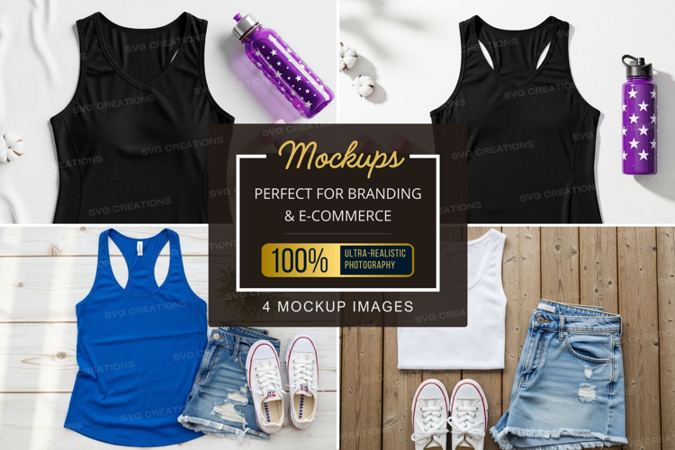 Mockup: fitness and casual wear collection