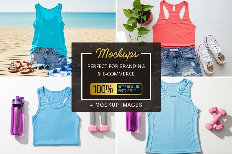 Beach and fitness mockup example image 1