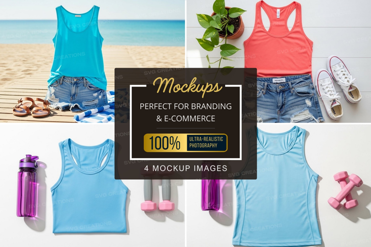 Beach and fitness mockup