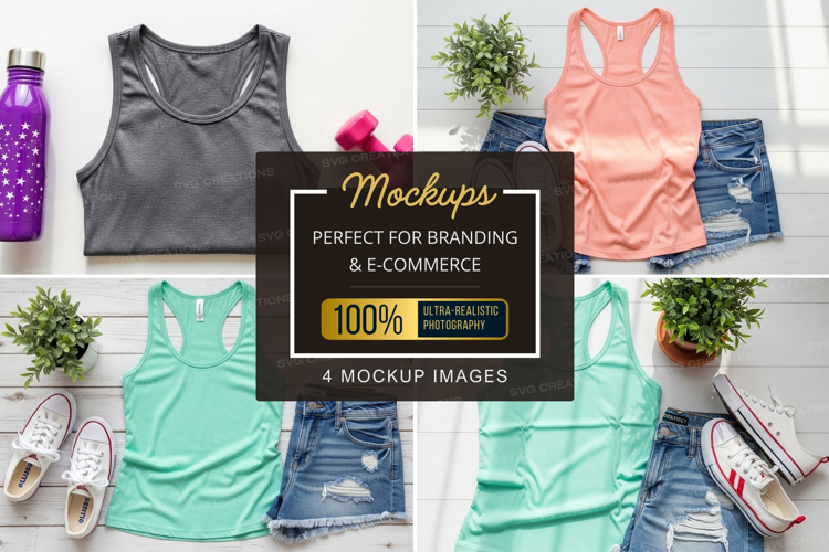 Mockup: fitness and casual wear collection