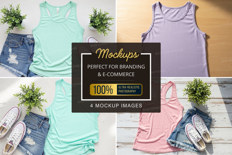 Mockup: summer athletic wear collection