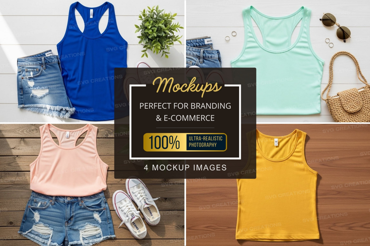 Mockup: summer fitness attire collection