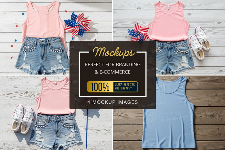 Mockup: patriotic summer outfits