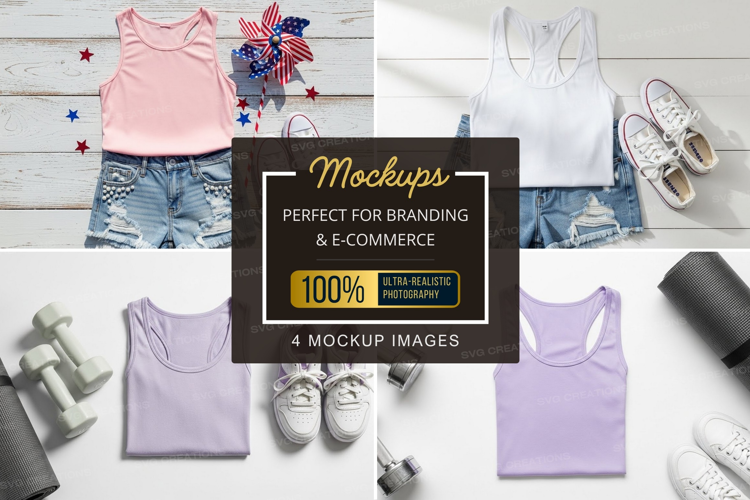 Mockup: summer fitness outfits
