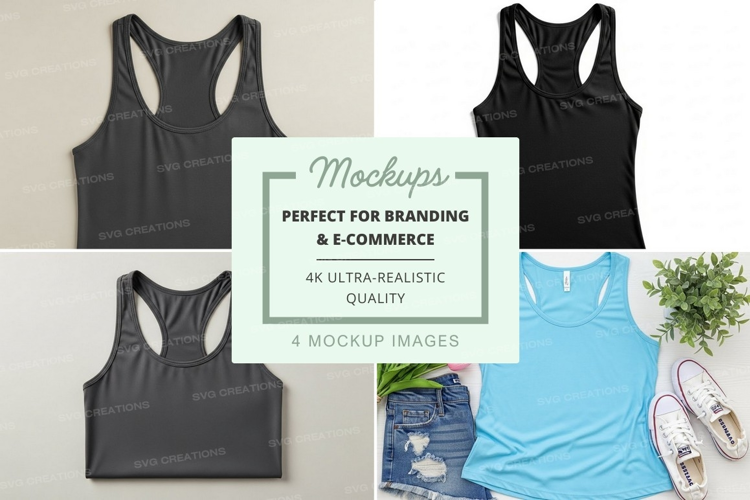 Collection of women's athletic tanks