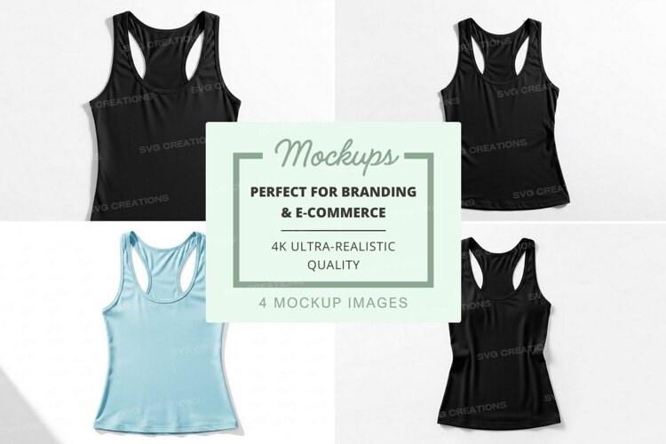 Women's racerback tank tops example image 1