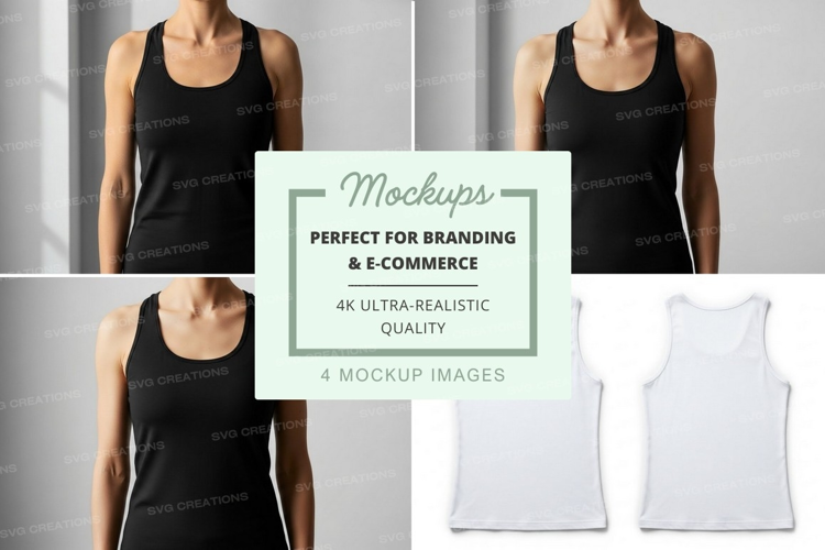 Women's tank tops mockup