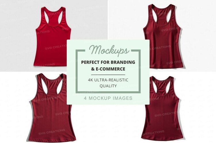 Collection of red tank tops example image 1