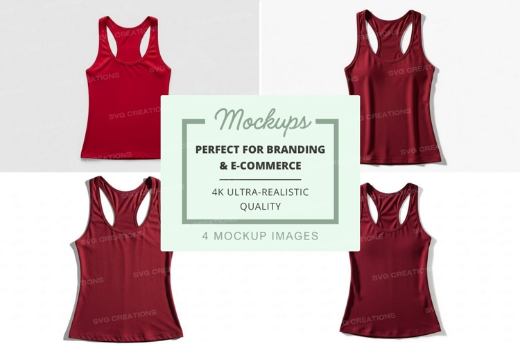 Collection of red tank tops