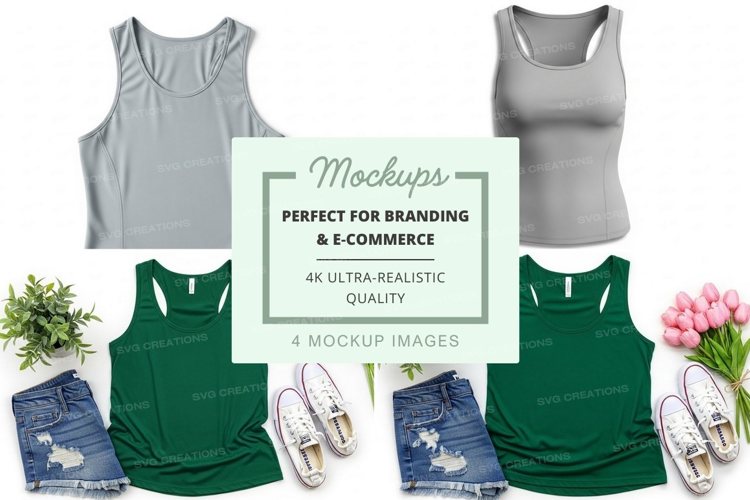 Casual and athletic wear mockup