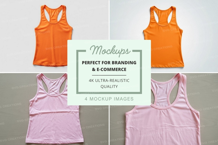 Sports tank tops mockup