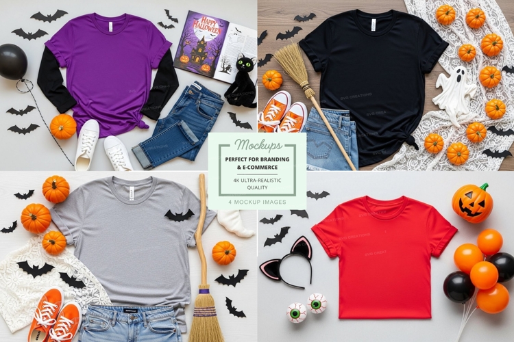 Black Tshirt Mockup Image 24