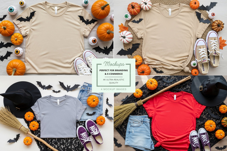 Halloween themed t-shirt mockup