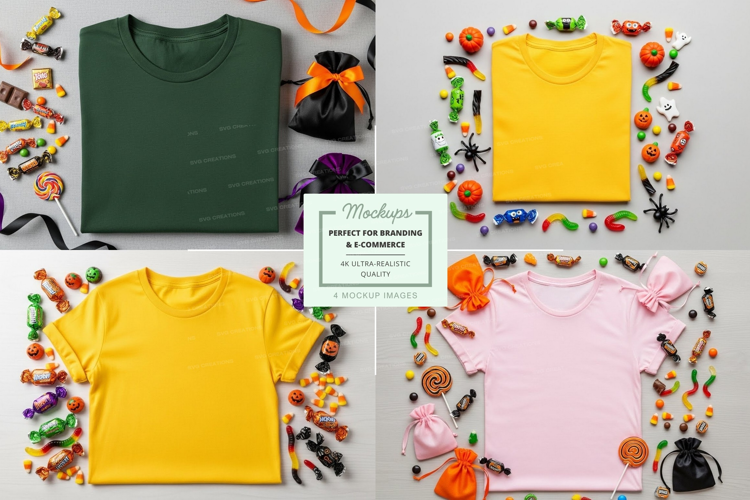Halloween themed t-shirt mockup
