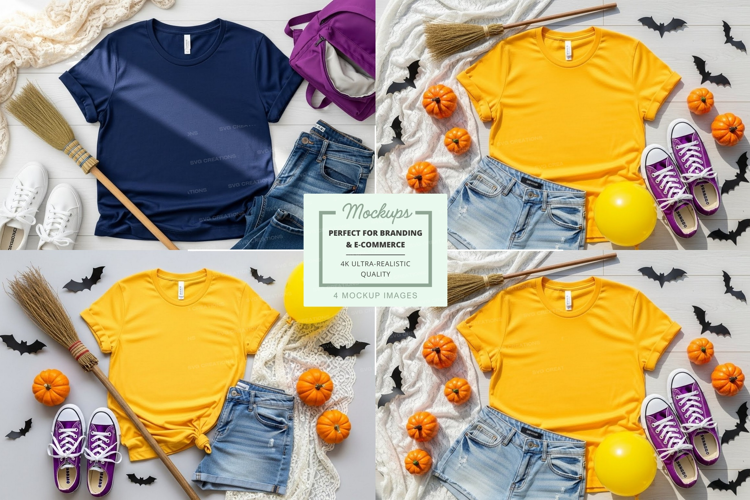 Halloween themed t-shirt mockup