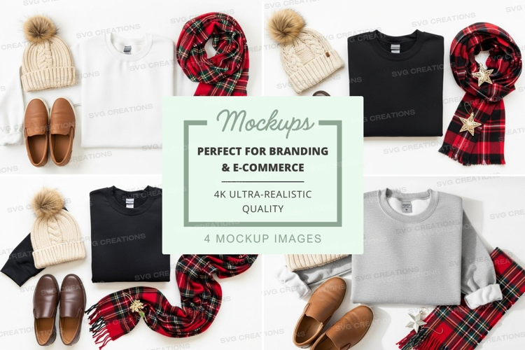 Winter fashion mockup