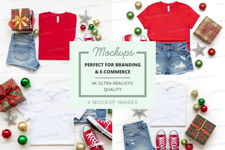 White Tshirt Mockup Image 14