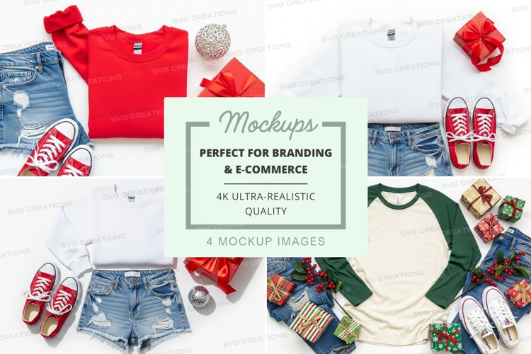 Clothing mockup with various apparel and accessories