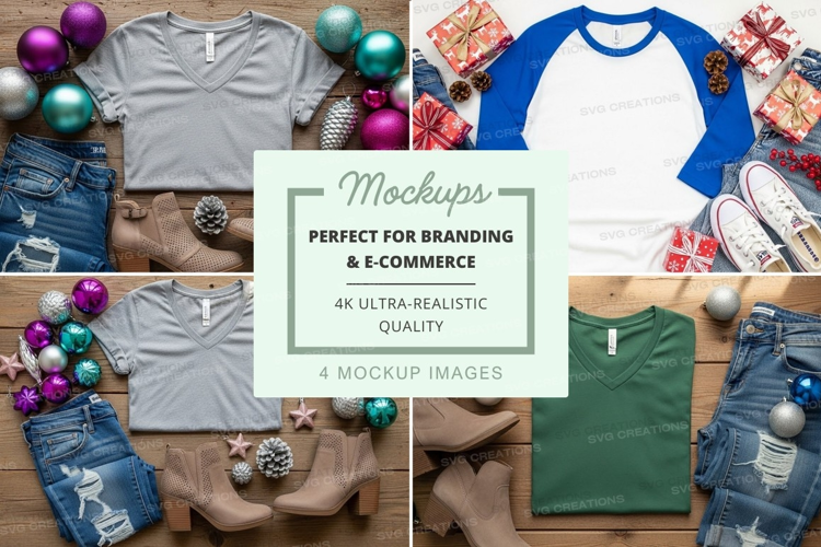 Holiday apparel mockup