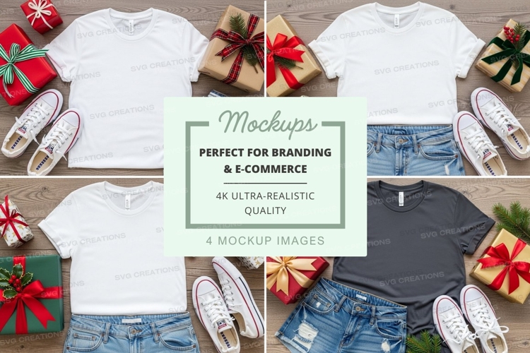 Black Tshirt Mockup Image 6