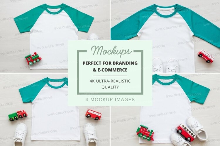 Baseball tee mockup with toy cars example image 1