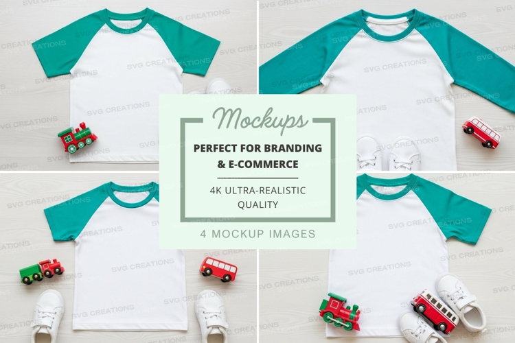 Baseball tee mockup with toy cars