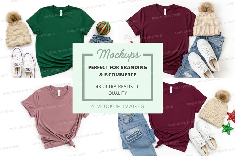 Children's baseball tee mockup with toys and shoes
