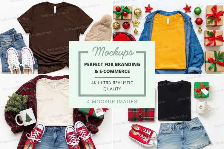 Holiday apparel mockup