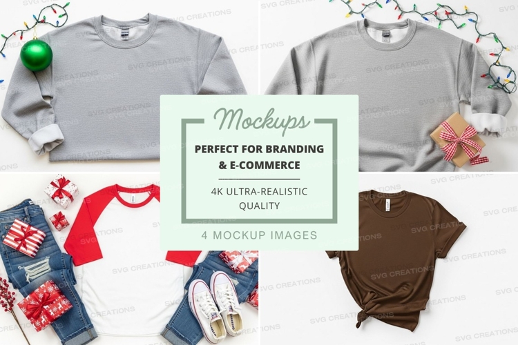 Holiday themed apparel mockup