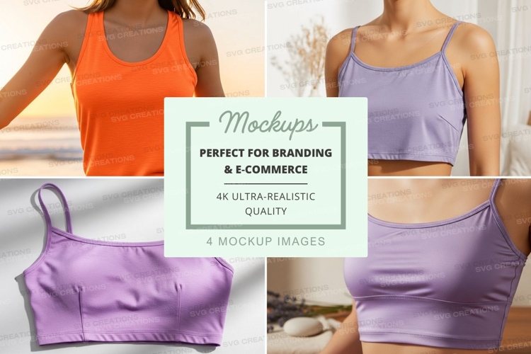 Sports bra mockup collection