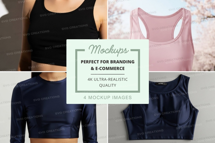 Sports bra mockup collection