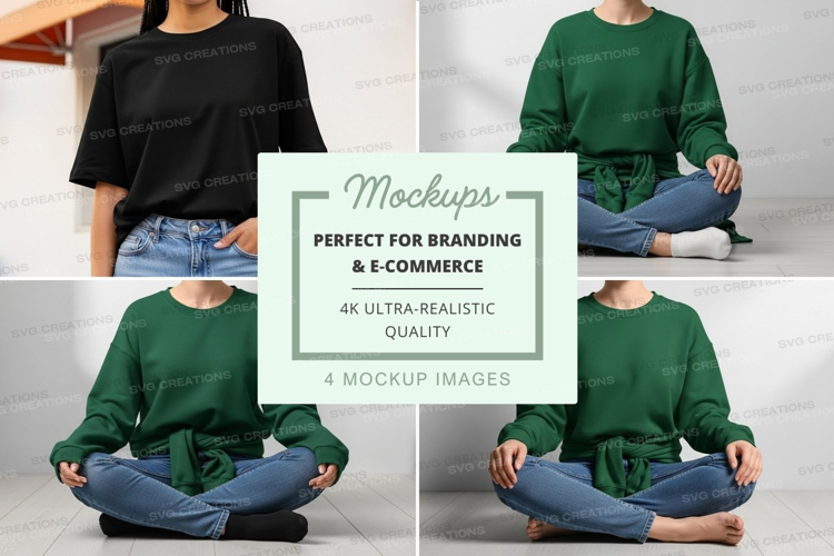 Mockup: people in meditation poses
